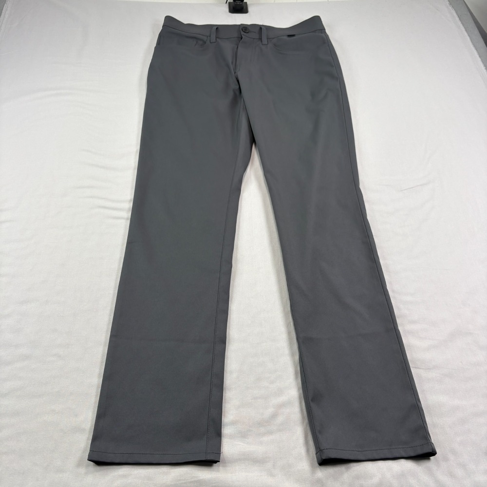 Travis Mathew Pants Mens 30x32 Gray Chino Open To Close Golf Performance Stretch